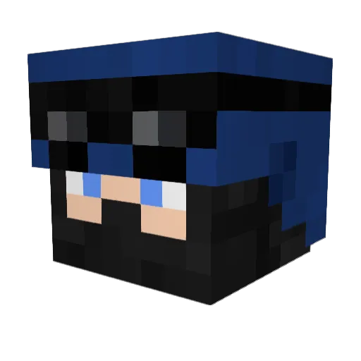 BagelBoi Minecraft avatar head, 3D render