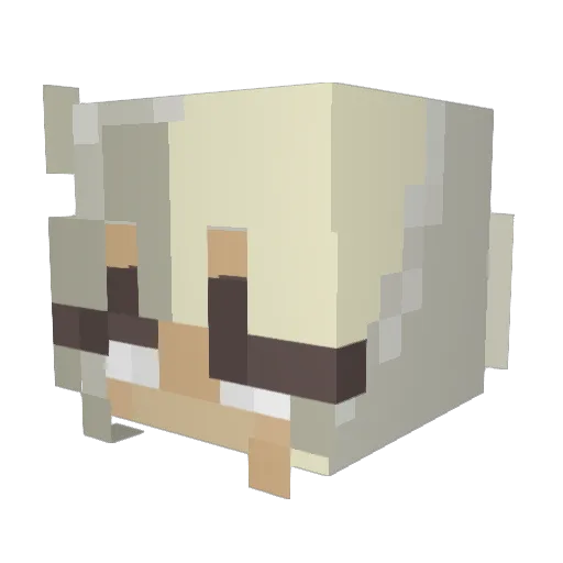 BagelMan_076 Minecraft avatar head, 3D render