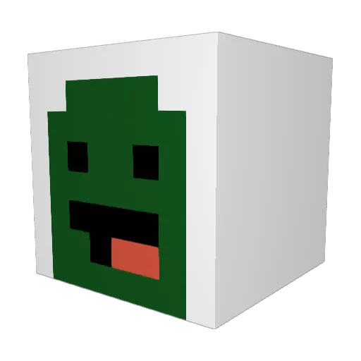 BagelSquare Minecraft avatar head, 3D render