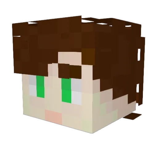 BagelStyles Minecraft avatar head, 3D render