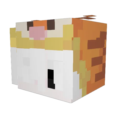 BagelUwUs Minecraft avatar head, 3D render