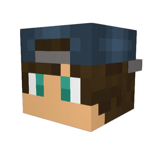Bagel_Lion Minecraft avatar head, 3D render
