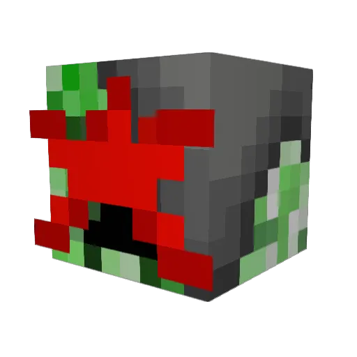 Bagelcats Minecraft avatar head, 3D render