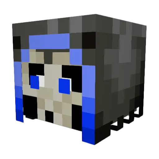 Bagels87 Minecraft avatar head, 3D render