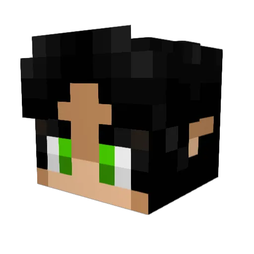 BagelsForAll Minecraft avatar head, 3D render