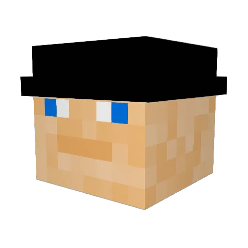 Bagge123 Minecraft avatar head, 3D render
