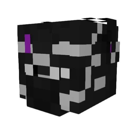 Baggypanda Minecraft avatar head, 3D render
