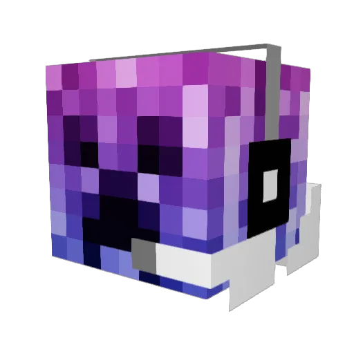 Baggyz Minecraft avatar head, 3D render