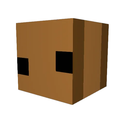Bagol_ Minecraft avatar head, 3D render