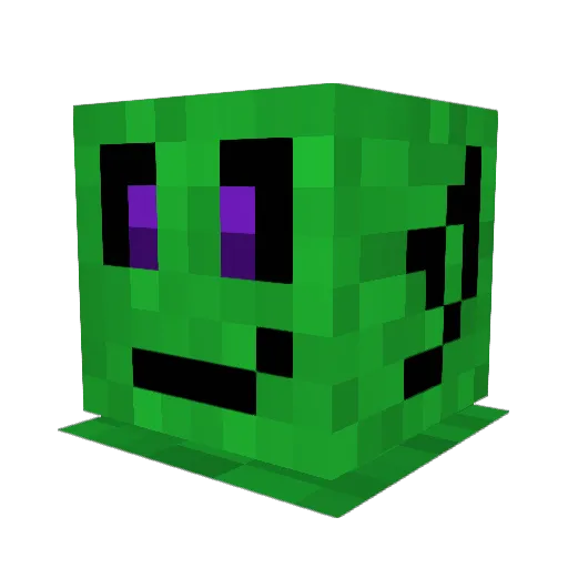 BaguBob Minecraft avatar head, 3D render