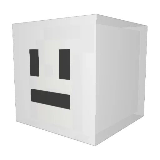 Baguett3e Minecraft avatar head, 3D render
