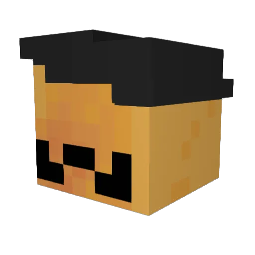 BaguetteBlade Minecraft avatar head, 3D render