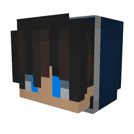 BaguetteJesus Minecraft avatar head, 3D render