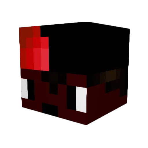BahSk Minecraft avatar head, 3D render