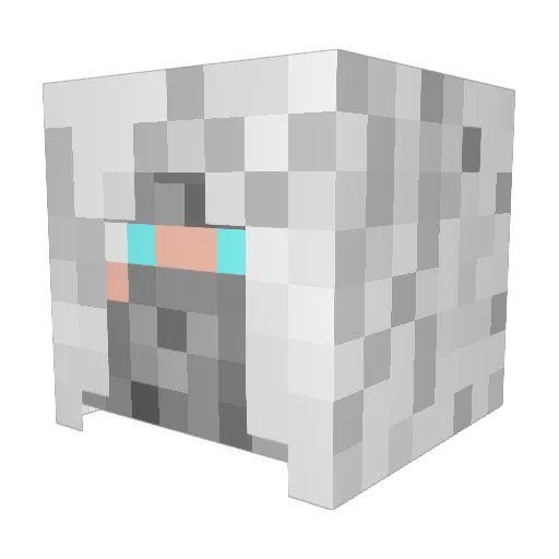 Bah_UwU Minecraft avatar head, 3D render