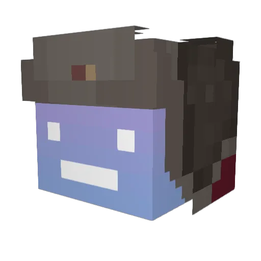 BahadIR1043 Minecraft avatar head, 3D render