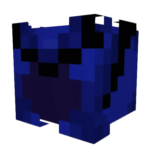 BahamutBlue Minecraft avatar head, 3D render