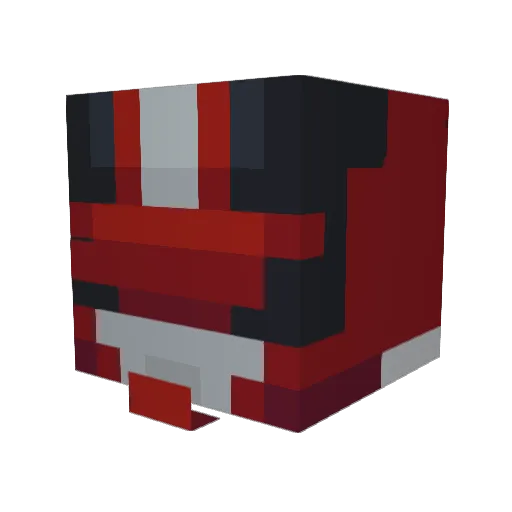 BahamutDman Minecraft avatar head, 3D render