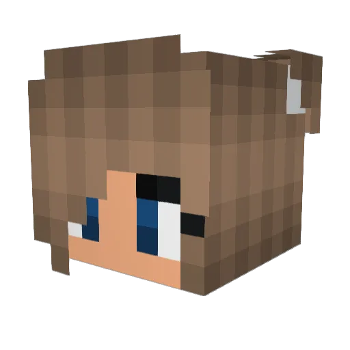 Bahanni_94 Minecraft avatar head, 3D render