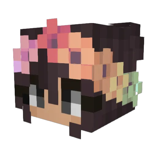 Bahdoop Minecraft avatar head, 3D render