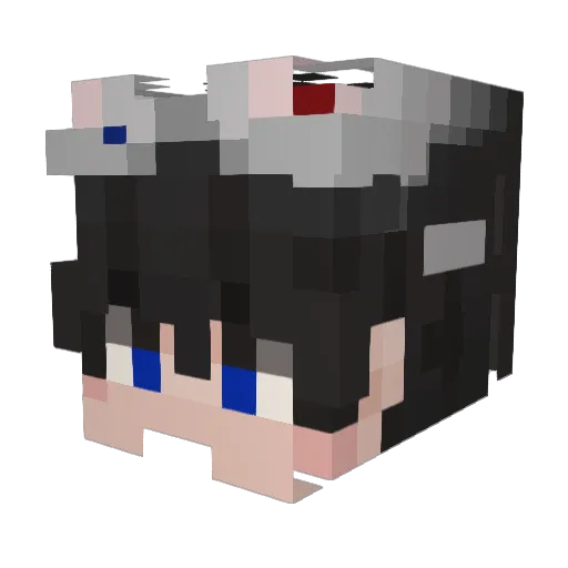Bahis8 Minecraft avatar head, 3D render