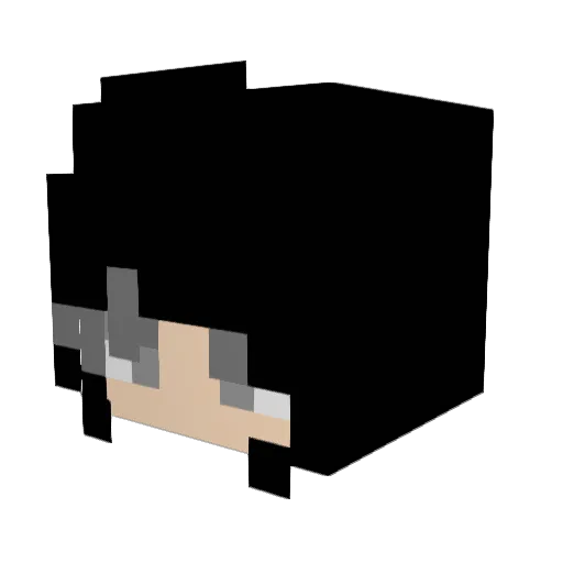 BahnofZoo Minecraft avatar head, 3D render
