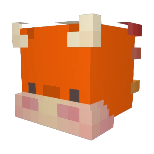 Bahoo_Baloo Minecraft avatar head, 3D render