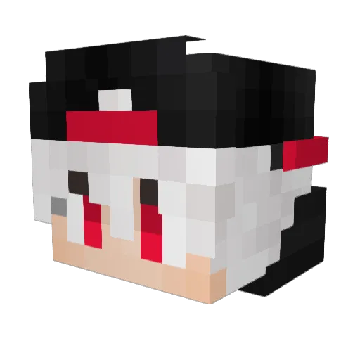 Baianno Minecraft avatar head, 3D render