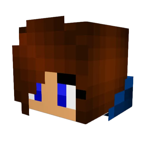 Bailey33048 Minecraft avatar head, 3D render