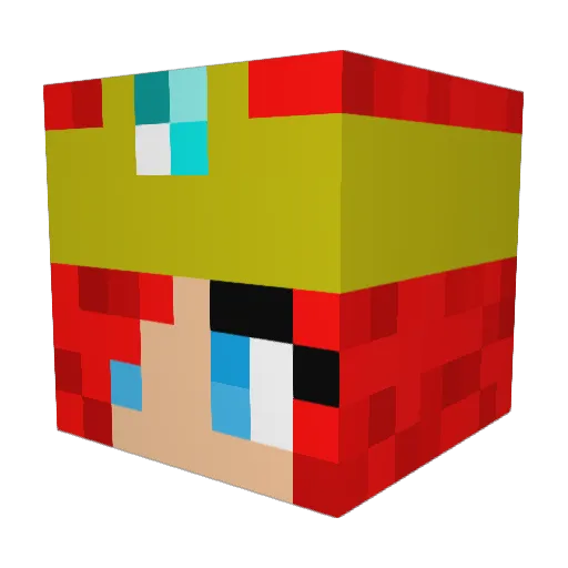 BaileyCreeper Minecraft avatar head, 3D render