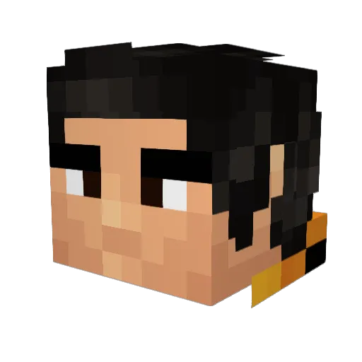 BaileySWL02 Minecraft avatar head, 3D render