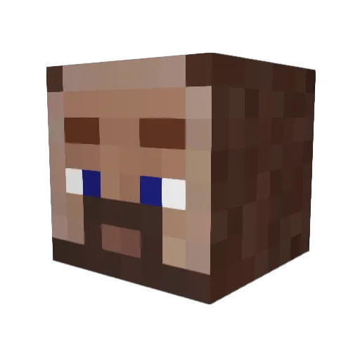 Bailite Minecraft avatar head, 3D render