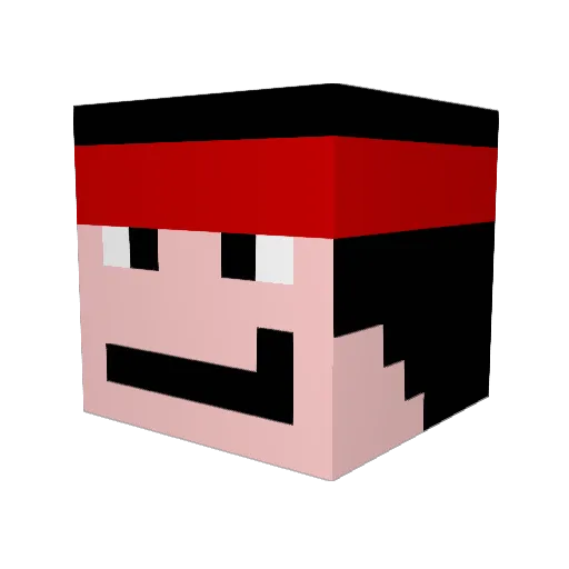 Baillie93 Minecraft avatar head, 3D render