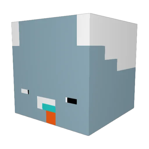 Bailstar99 Minecraft avatar head, 3D render
