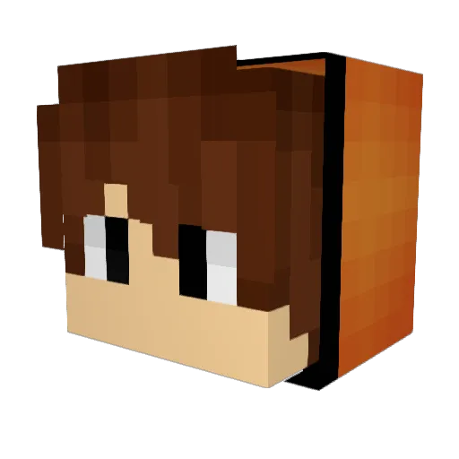 BaimKahfi Minecraft avatar head, 3D render