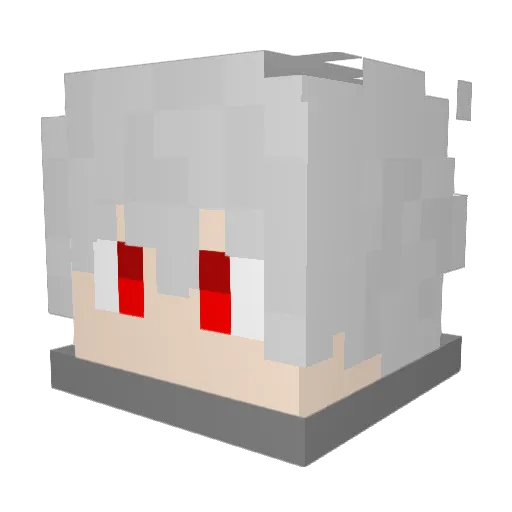 Baim_ Minecraft avatar head, 3D render