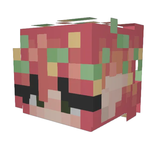 Baimo0607 Minecraft avatar head, 3D render