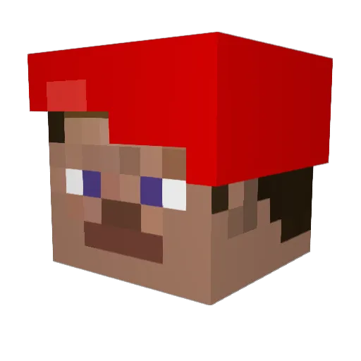 BaitaReiDoSekisu Minecraft avatar head, 3D render