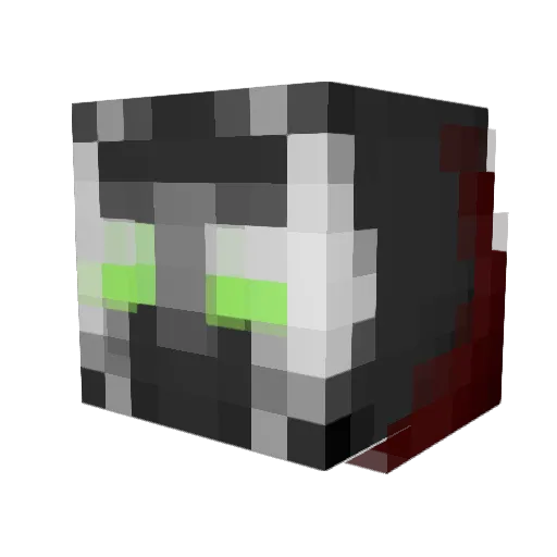 Baiyi1031 Minecraft avatar head, 3D render
