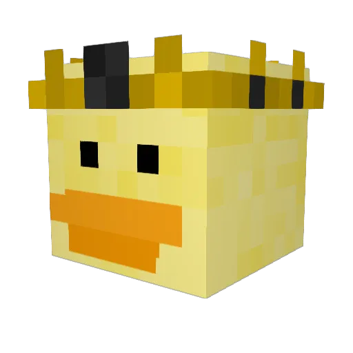 Baj02324 Minecraft avatar head, 3D render