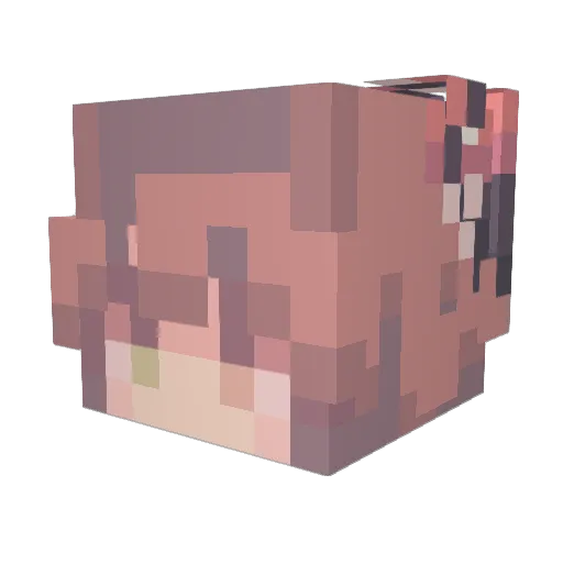 Bajan1 Minecraft avatar head, 3D render