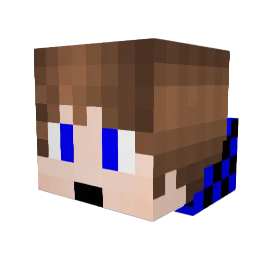 BajanScotsman Minecraft avatar head, 3D render