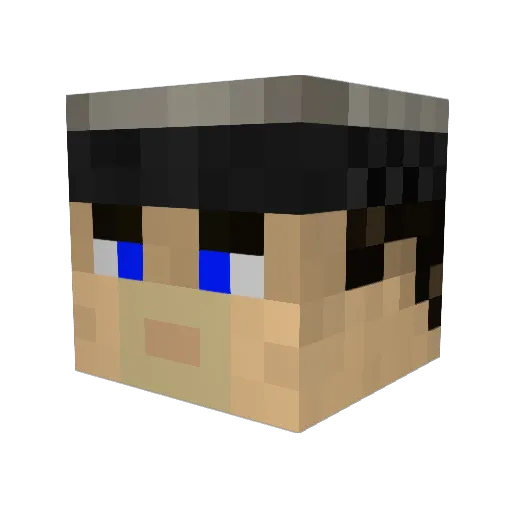 Bajen_Ian07 Minecraft avatar head, 3D render