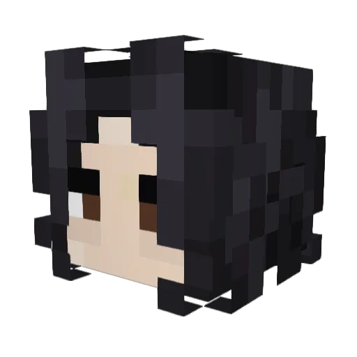 Bajiethz Minecraft avatar head, 3D render