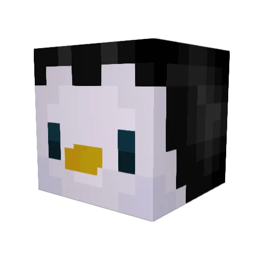 Bajonely Minecraft avatar head, 3D render