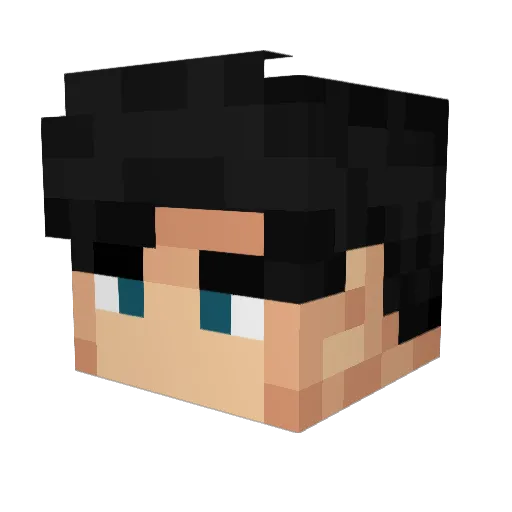 Bajorskyy Minecraft avatar head, 3D render