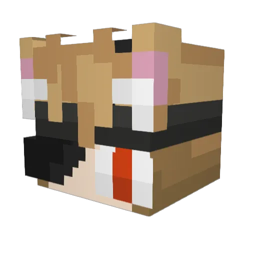 BakaChan27 Minecraft avatar head, 3D render