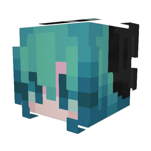 BakaFlocka1 Minecraft avatar head, 3D render