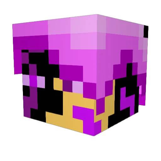 BakaIdiot0 Minecraft avatar head, 3D render