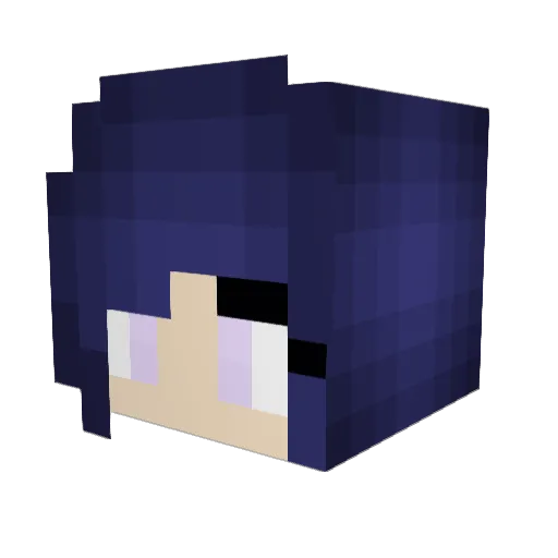 Bakaminecraft Minecraft avatar head, 3D render